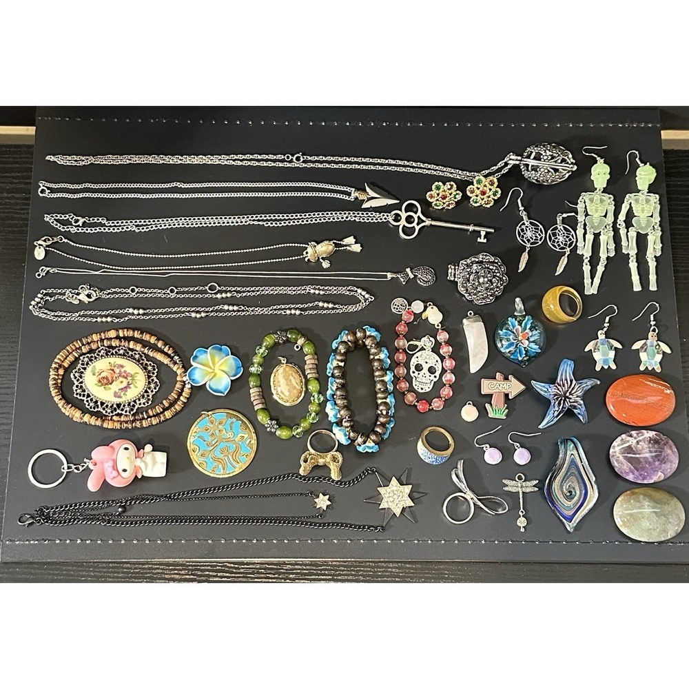 assorted costume jewelry lot (some Vintage)